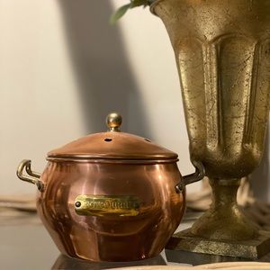 Vintage Copper Potpourri Pot